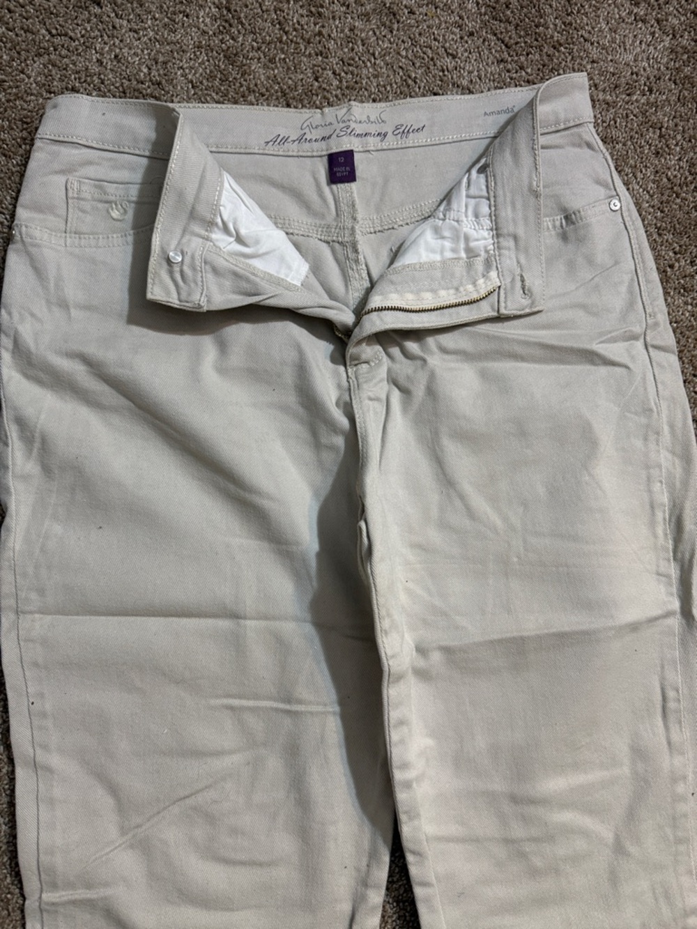 Ava & Viv Cream Slim Straight Men’s Chinos